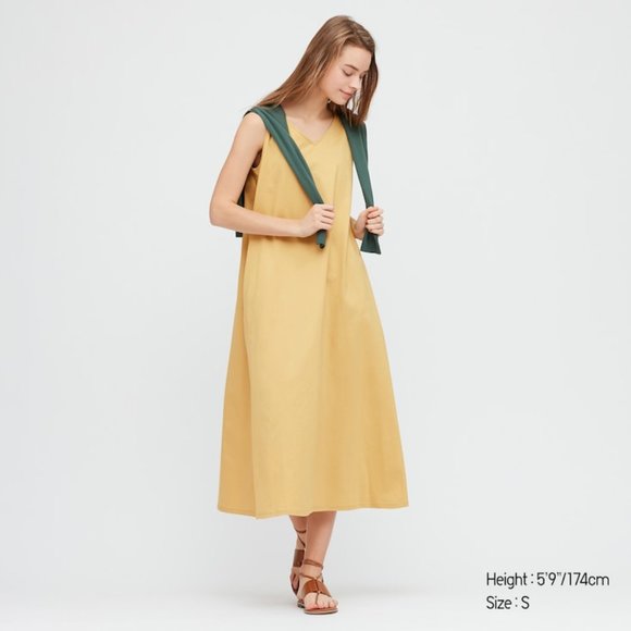 uniqlo mercerized cotton a line dress Shona Joy